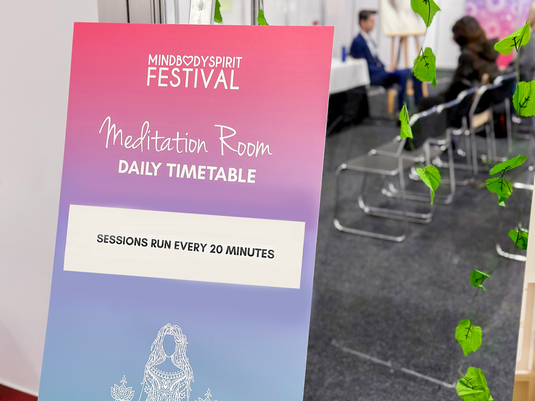 Meditation Room timetable at Brisbane MindBodySpirit Festival